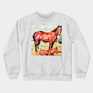 Mare and foal 1 Crewneck Sweatshirt